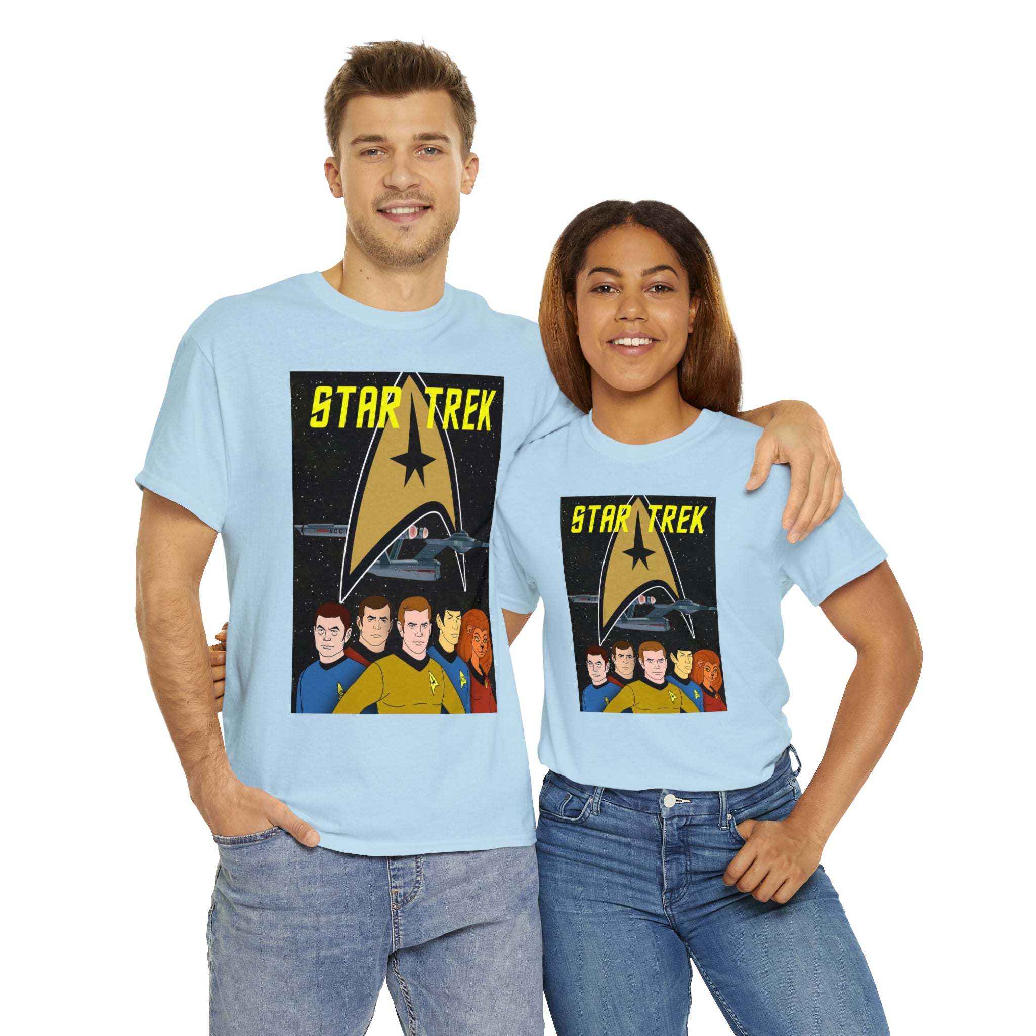 Star Trek Cartoon- Unisex Heavy Cotton T-Shirt - Creations by Chris and Carlos